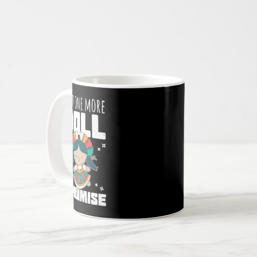 Puppensammler-Funny-Zitat nur noch ein Puppe ich p Kaffeetasse (Vorderseite Links)