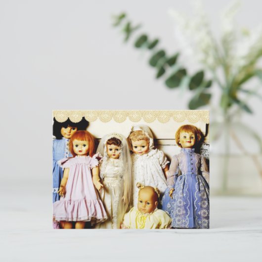 Puppensammlung Postkarte (Stehend Vorderseite)