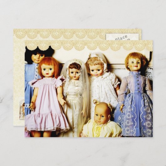 Puppensammlung Postkarte (Vorne/Hinten)