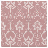 Puppenskala Renaissance Damask, alte Rose Stoff (Nahaufnahme)