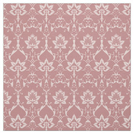 Puppenskala Renaissance Damask, alte Rose Stoff