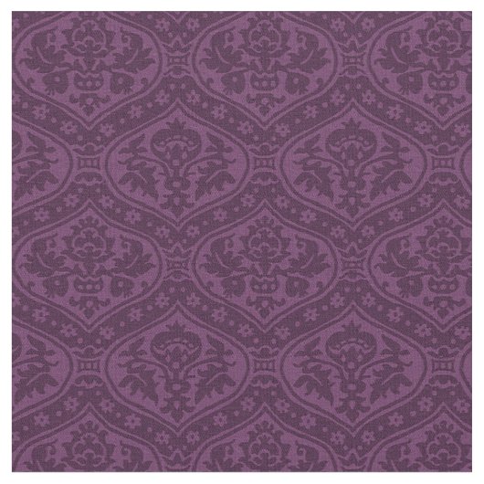 Puppenskala Renaissance Damask, Lila Stoff (Nahaufnahme)