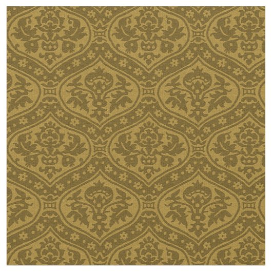 Puppenskala Renaissance Damask, orange Stoff (Nahaufnahme)