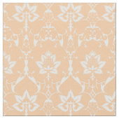 Puppenskala Renaissance Damask, Sherbert Orange Stoff (Nahaufnahme)
