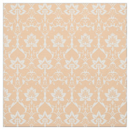 Puppenskala Renaissance Damask, Sherbert Orange Stoff