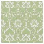 Puppenskala Renaissance Damask, Spring Green Stoff (Nahaufnahme)