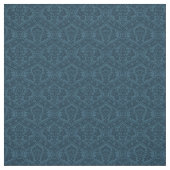 Puppenskala Renaissance Damaskus, Preußisch Blau Stoff (Muster)