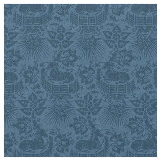 Puppenskala Renaissance Einhorngarten, Blau Stoff (Nahaufnahme)