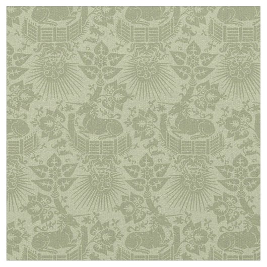 Puppenskala Renaissance Einhorngarten, Willow Stoff (Nahaufnahme)