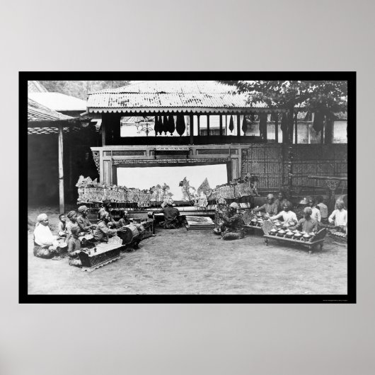 Puppenspiel Java Indonesia 1898 Poster (Vorne)