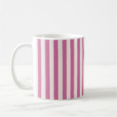 Puppenstrahl | rosa Streifen Kaffeetasse (Links)