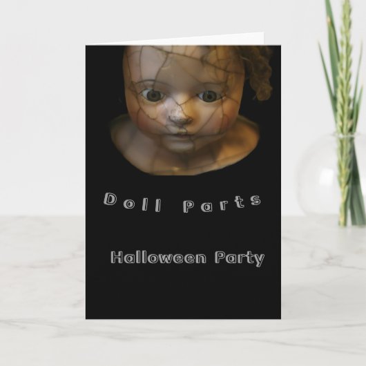 Puppenteile Spuk Halloween Karte (Vorderseite)