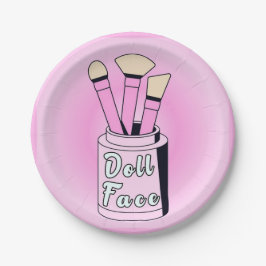 Puppentheater - Canvas Print der 40er Jahre Pappteller