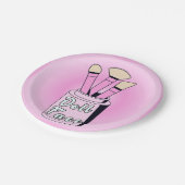 Puppentheater - Canvas Print der 40er Jahre Pappteller (Schrägansicht)