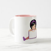 Puppenzeichen voll zweifarbige tasse (Vorderseite Links)