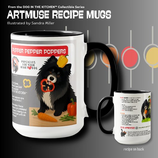 PUPPER PEPPER POPPERS Dog treats  Art Muse Recipe  Tasse