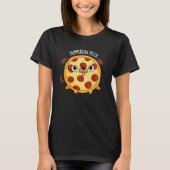 Pupperoni Pizza Funny Pizza Pun Dark BG T-Shirt (Vorderseite)