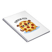 Pupperoni Pizza Funny Pizza Pun Notizblock (Rechte Seite)