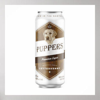 Puppers Offiziell Waynes Lieblingsbier Poster
