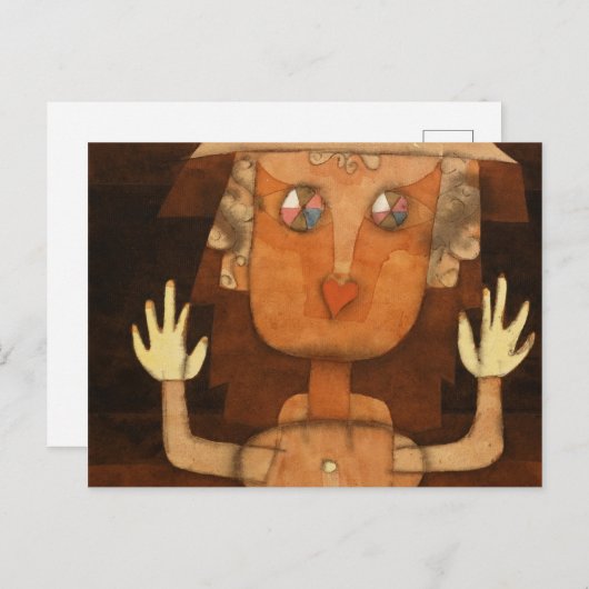 Puppet by Paul Klee Postkarte (Vorne/Hinten)