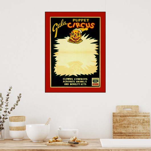 Puppet Circus Poster (Küche)