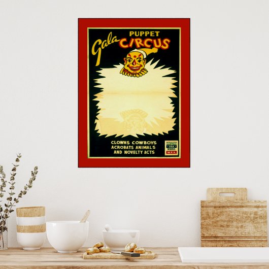 Puppet Circus Poster (Küche)