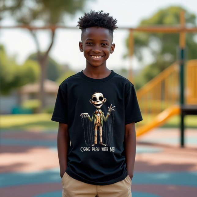 Puppet - Komm mit mir nach Maß! Tri-Blend Shirt (For the son who likes things a little on the creepy side.)