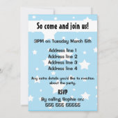 Puppet-Party Einladung (Rückseite)