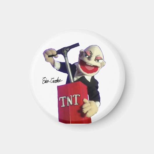 Puppet punk with TNT plunger Magnet (Vorne)