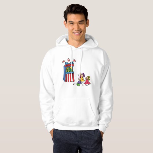 Puppet Show Mens Hoodie (Vorne ganz)