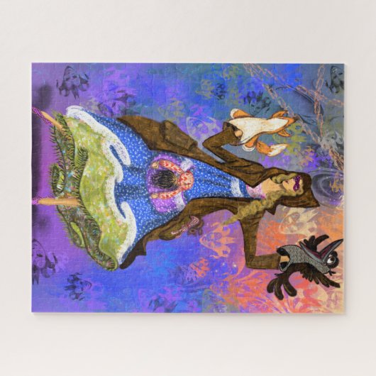 Puppet Theater Giro Puppets Fantasy Faible Märchen Puzzle (Horizontal)