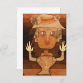 Puppet von Paul Klee Dankeskarte (Vorne/Hinten)