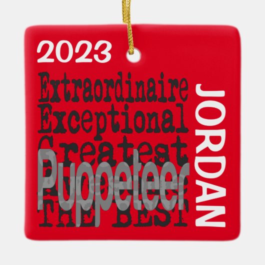 Puppeteer Extraordinaire CUSTOM Keramikornament (Vorderseite)