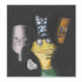 Puppets in the dark ( Erica Crooks puppet art ) Aufkleber (Vorderseite)