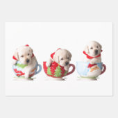 PUPPIEN ALS CHRISTMAS WRAPPING FLACHENBLATT SET VO GESCHENKPAPIER SET (Vorderseite 3)