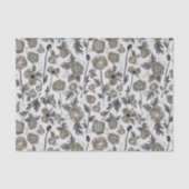 Puppies Blumenmuster-Geschenk für Wasserfarben Seidenpapier (Vorderseite)