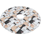 Puppies Brushed Polyester Tree Skirt Weihnachtsbaumdecke (Schrägansicht)