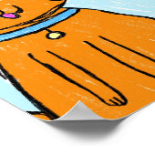 "Puppies in the Sun" Happy Poster (Ecke)