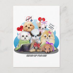 Puppies Manisfestival Postkarte