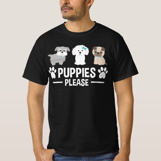 Puppies please T-Shirt (Vorderseite)