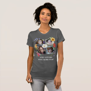 PuppLiebhaber haben mehr Spaß vier Platz mit Blume T-Shirt