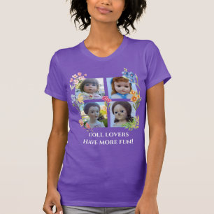 PuppLiebhaber haben mehr Spaß vier Platz mit Blume T-Shirt