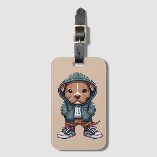 Puppy1 Gepäckanhänger (Vorderseite Vertikal)