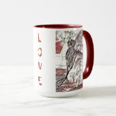 Puppy and Kitty Liebe Zwei-Töne Hot Beverage Tasse (VorderseiteRechts)