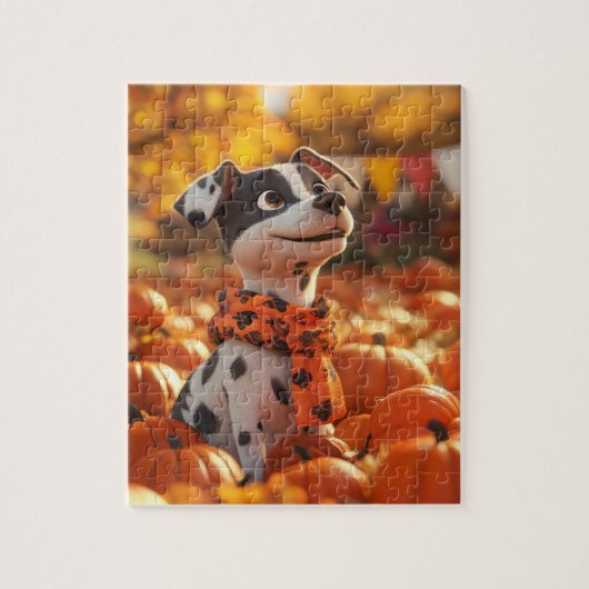 Puppy and Pumpkins Puzzle (Vertikal)