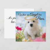 Puppy Angel Flat Card (Vorne/Hinten)