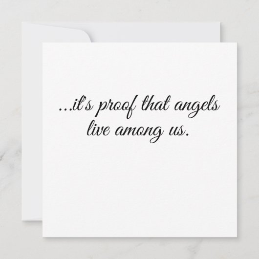 Puppy Angel Flat Card (Rückseite)