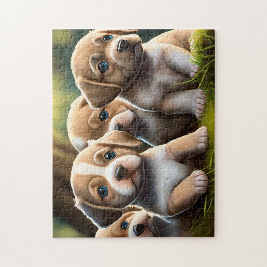 Puppy Animal Lover Puzzle Leichte Gehirnart Puzzle (Vertikal)