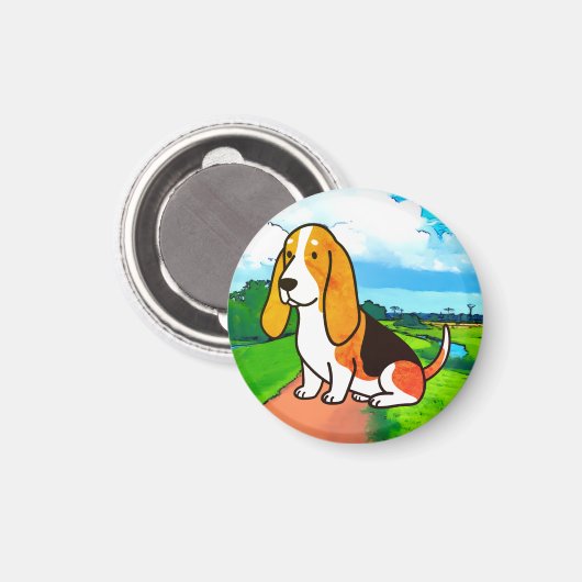 Puppy,Animal, pet Magnet (Vorderseite/Rückseite)