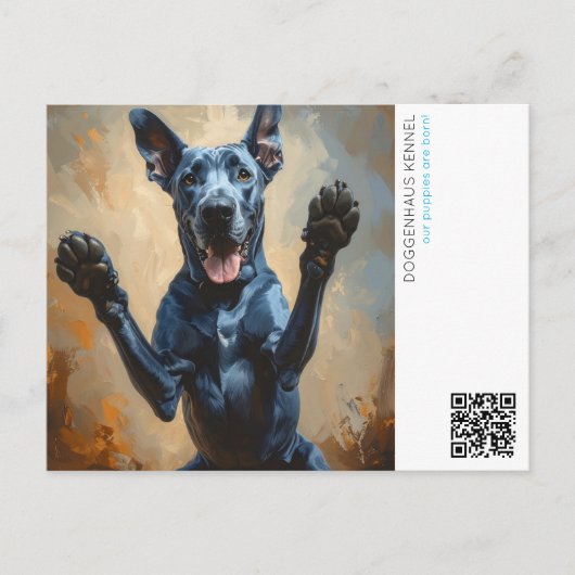 Puppy announcement postkarte (Vorderseite)